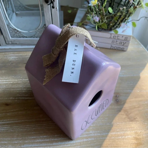 Rae Dunn Ceramic Occupied Birdhouse - Picture 5 of 7